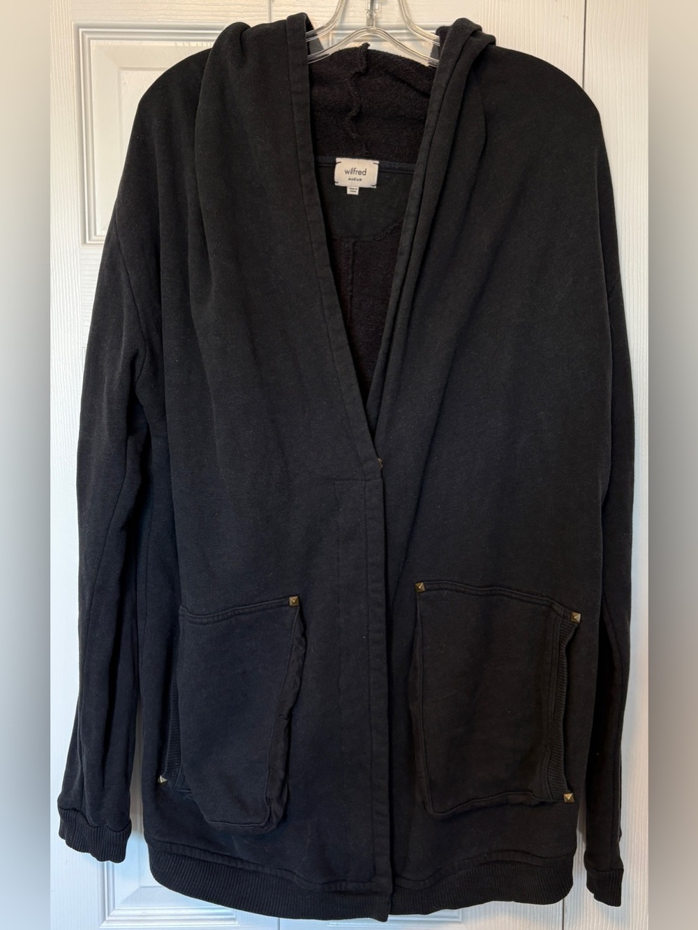 Aritzia Wilfred Rousseau Studded Hooded Sweatshirt Cardigan Medium / M